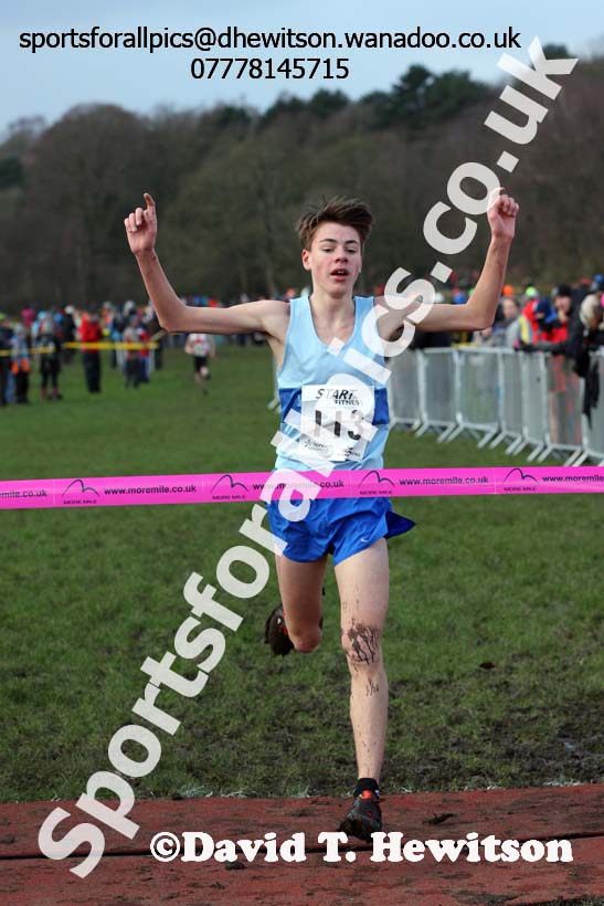 Boys under-15 Northern Cross Country Champs., Witton Park, Blackburn. Photo: David T. Hewitson/Sports for All Pics